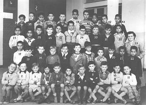 ECOLE DE LA CITE PETIT GARCONS 1955 CE1 MME AVELLA